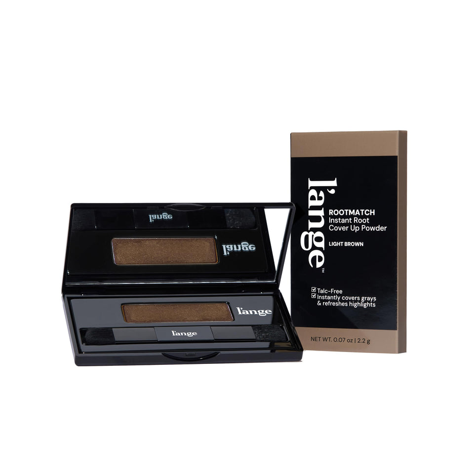 L'ANGE ROOTMATCH compact with mirror for on-the-go gray coverage and touch-ups.