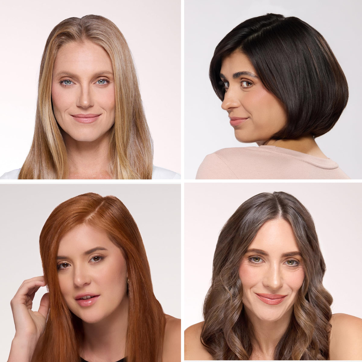 L'ANGE ROOTMATCH shade-swatches display for versatile color matching.