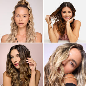 L'ANGE HAIR Sea Salt Texturizing Spray matte finish on tousled strands.