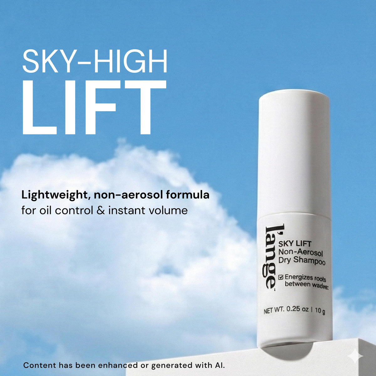 L'ANGE HAIR Sky Lift volumizes and lifts roots instantly