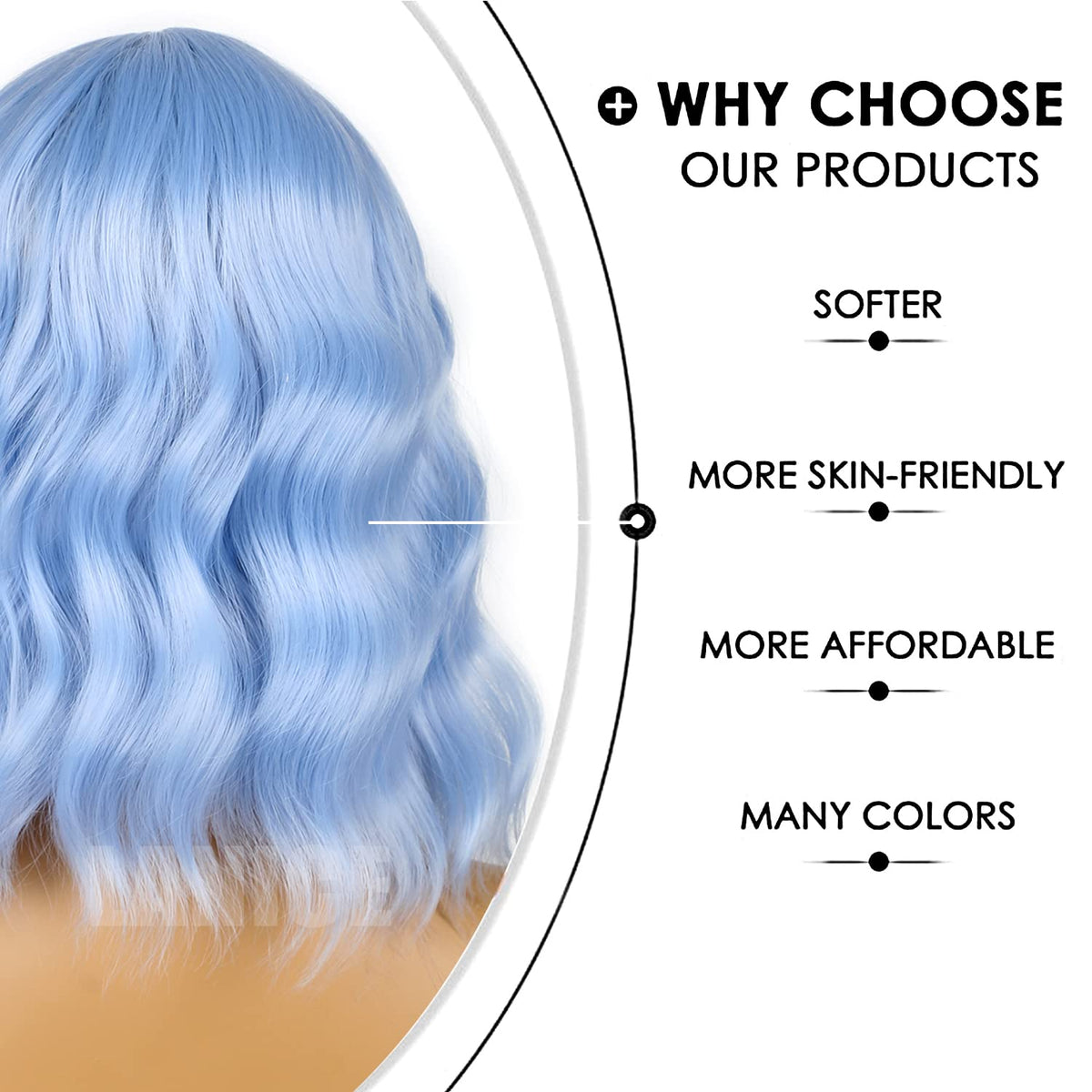 LANICE cosplay wig with adjustable cap fits most head sizes
