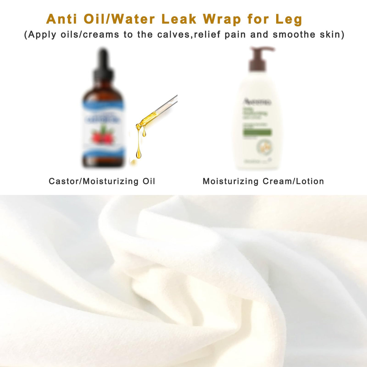 Lanje leg wrap inner cotton layer with outer waterproof shell supports oil absorption.