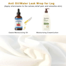 Lanje leg wrap inner cotton layer with outer waterproof shell supports oil absorption.