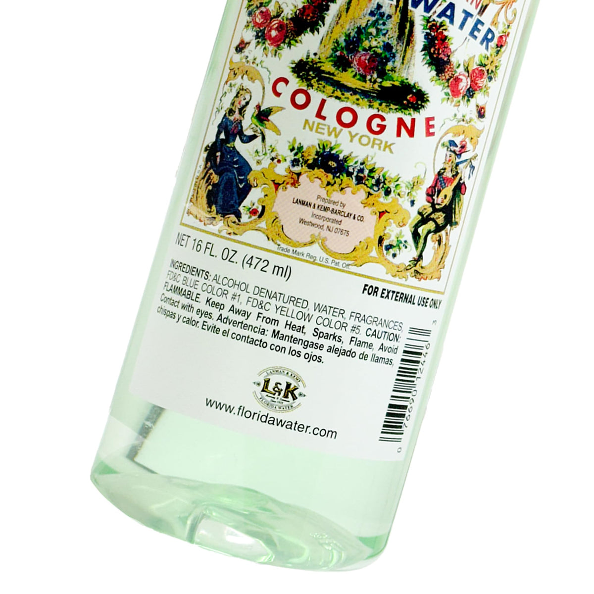 Lanman & Kemp Florida Water notes of lemon and florals for ambiance.