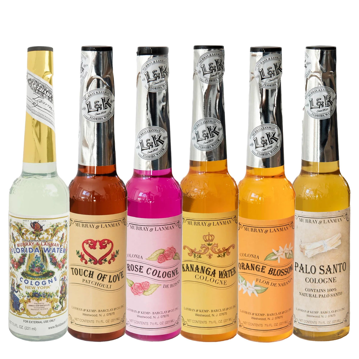 Lanman & Kemp Florida Water New York bottle pour, a refreshing daily aroma.