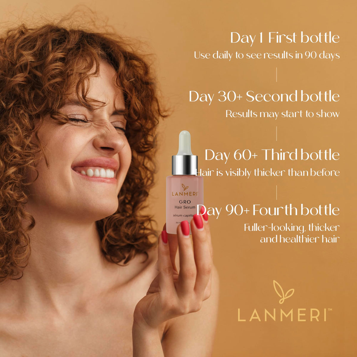 Lanmeri mung bean and curcumin ingredients blend nourishes the scalp area