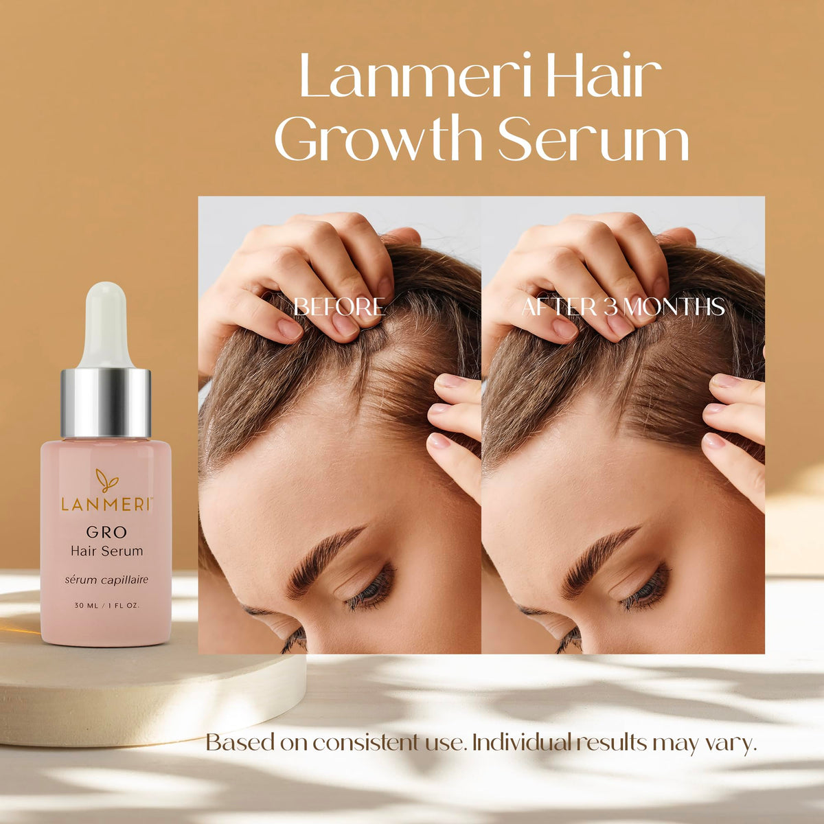 Lanmeri scalp serum dropper enables precise daily application