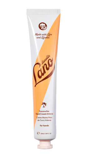 Lanolips Hand Cream Coconut Oil application delivers instant hydration for dry hands.
