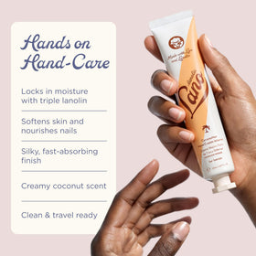 Lanolips Hand Cream with Shea Butter texture provides lasting softness without greasiness.