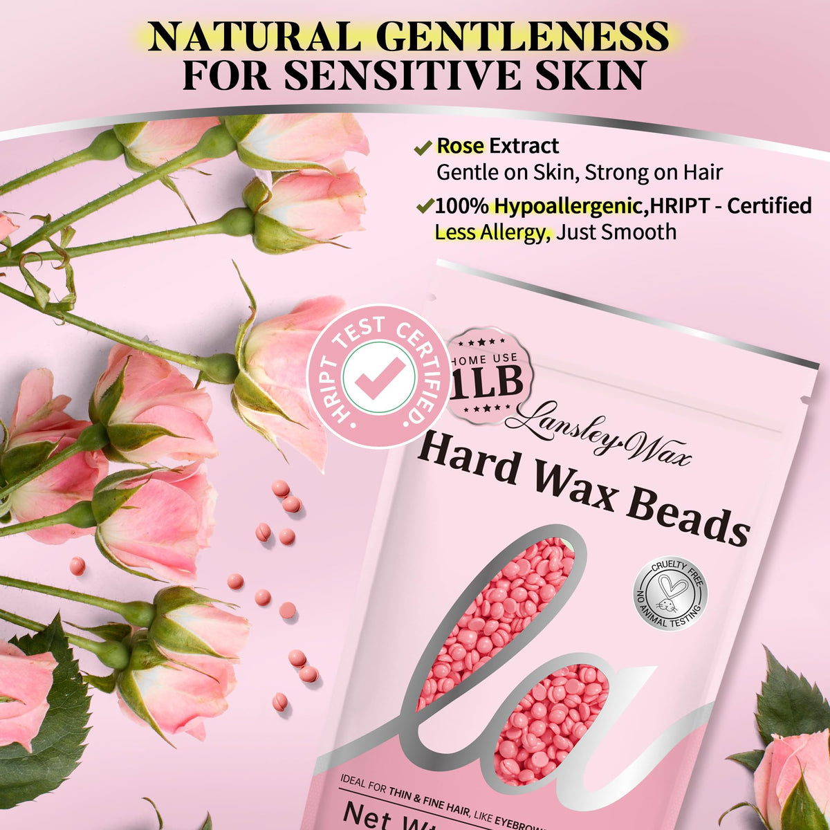 Brazilian bikini wax readiness with LansleyWax beads