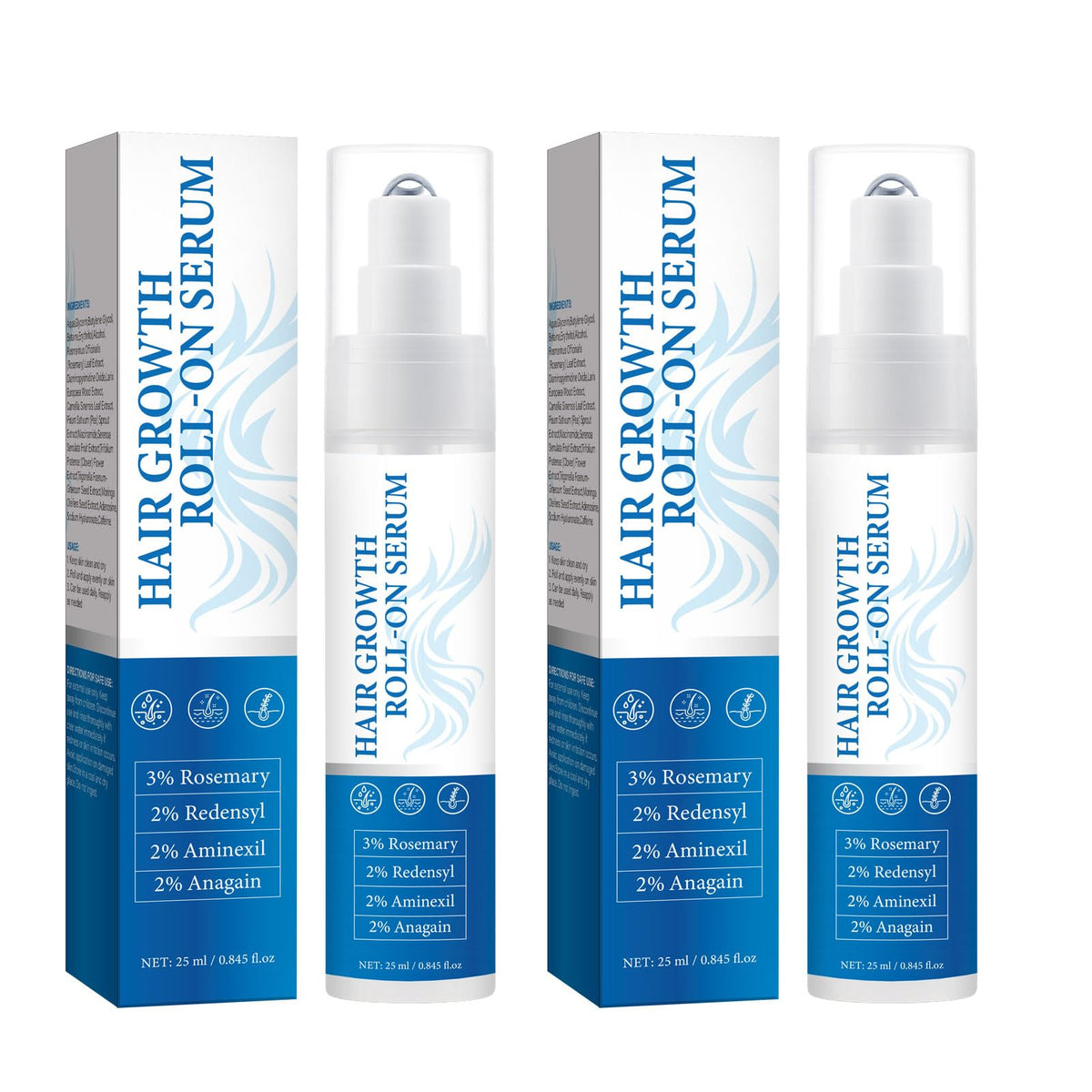 Lanthome rosemary roll-on bottle for targeted root care and mess-free application.