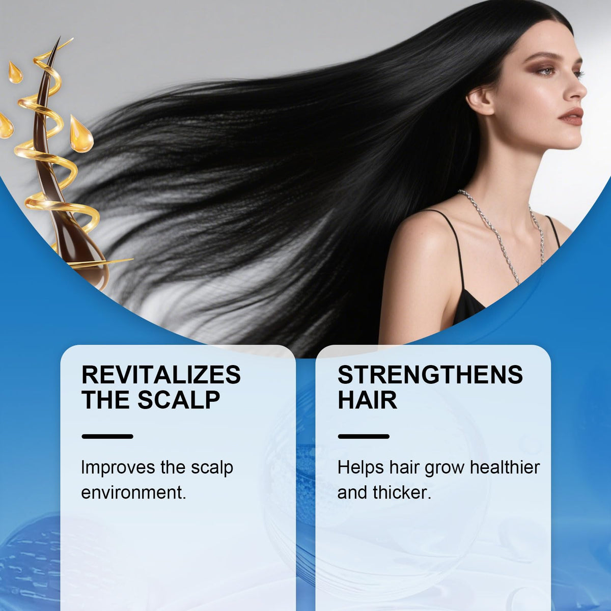 Lanthome rosemary oil close-up highlighting key ingredient for scalp nourishment.