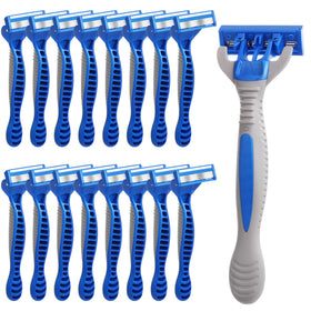 Lanties 16-pack disposable razors packaging for easy storage and travel.