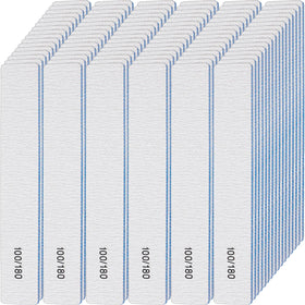 Lanties 200pcs rectangle nail files pack for efficient salon prep