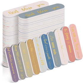 Lanties Bible verse nail files 100-piece set for gifting and daily use.