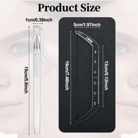 Lanties brow measuring tool PVC is flexible and reusable for consistent shaping.