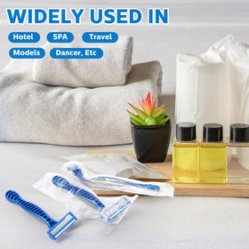 Lanties bulk razors ideal for hotels, travel, and spa centers.