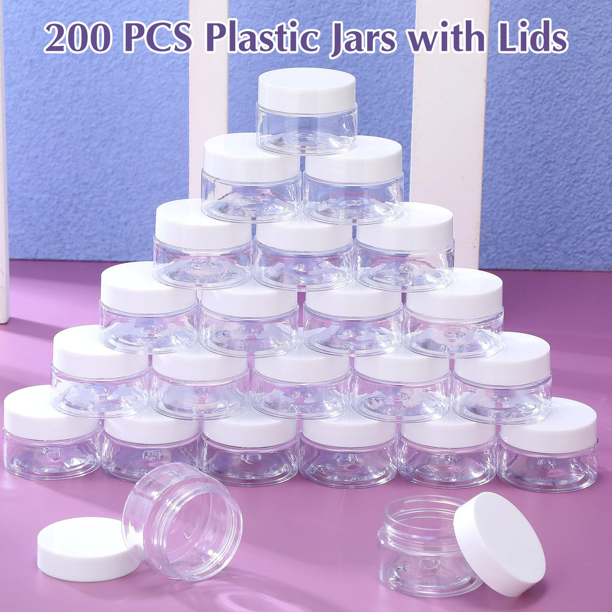 Lanties compact jars suitable for DIY projects and organization