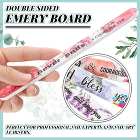 Lanties emery boards shown on desk offer a practical office gift.