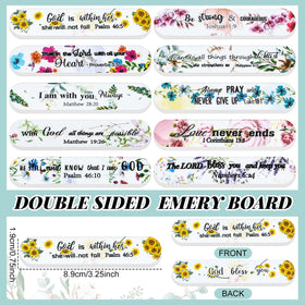 Lanties EVA material Christian nail files close-up, durable yet gentle for regular shaping.