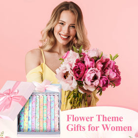 60-piece floral emery board bulk for events and gifts