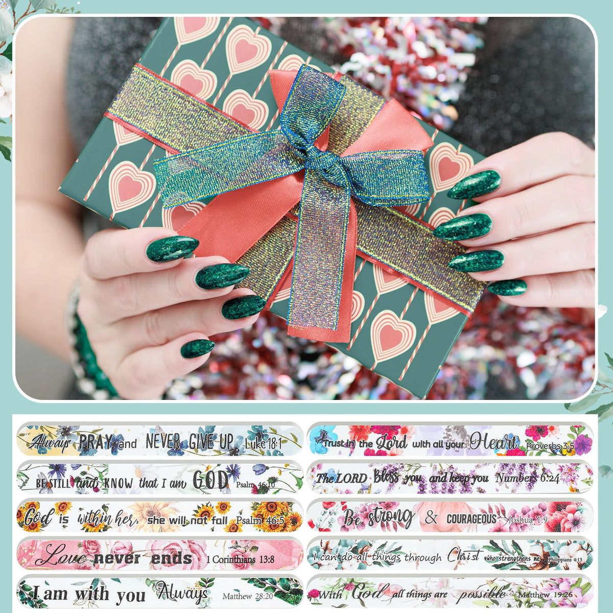Lanties gift-ready Christian nail files perfect for church events.