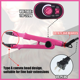 Lanties hair extension clips for precise sectioning during bonding