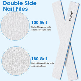 Lanties nail files ideal for acrylic and gel nails in professional settings