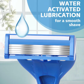 Lanties rotating head 40-degree angle for flexible shaving.