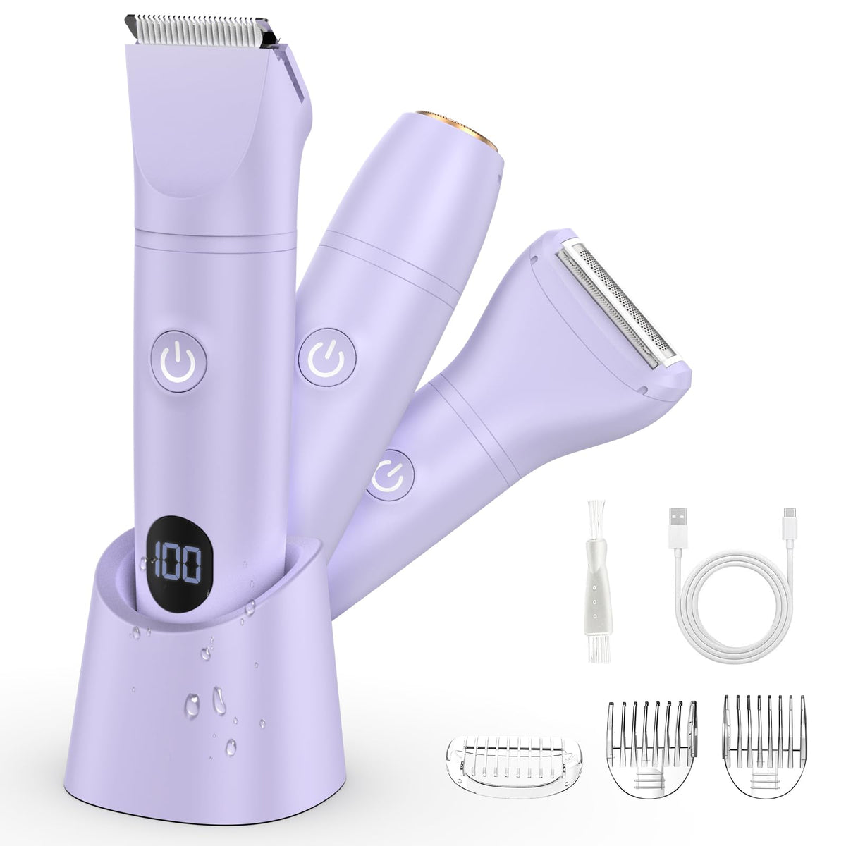 Lanumi 3-in-1 bikini trimmer wide blade for fast body shaving