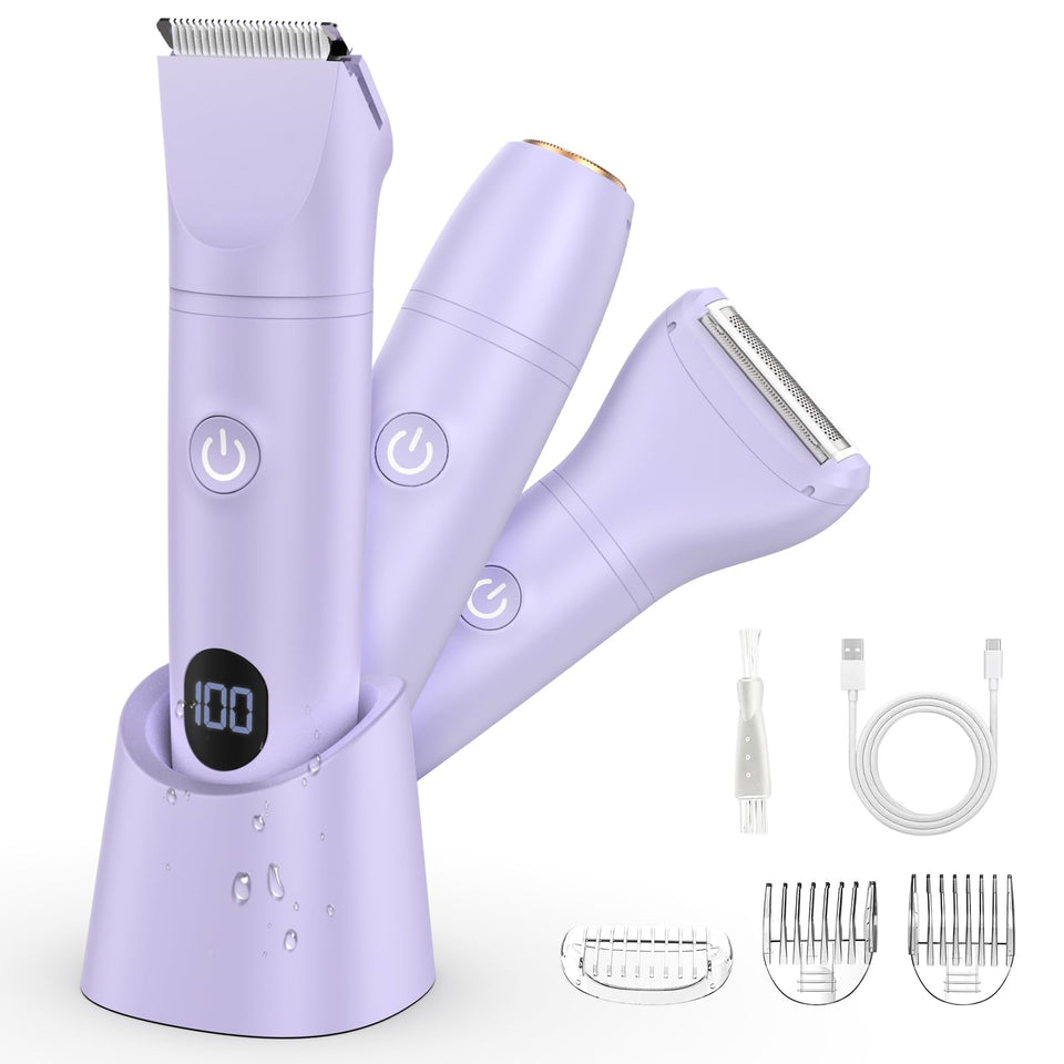 Lanumi 3-in-1 bikini trimmer wide blade for fast body shaving