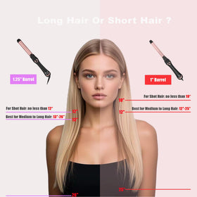 LANVIER 11 heat settings enable versatile textures from soft waves to defined curls