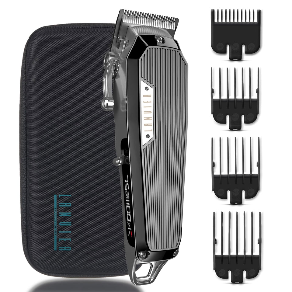 LANVIER Hair Clipper motor-7500rpm for fast, precise trims.