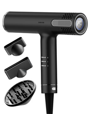 LANVIER hair dryer with diffuser ready for salon-quality blowouts and frizz control.