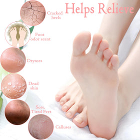 Lanwexy bath foot bombs showing colorful bubbles during a soak for a relaxing experience.