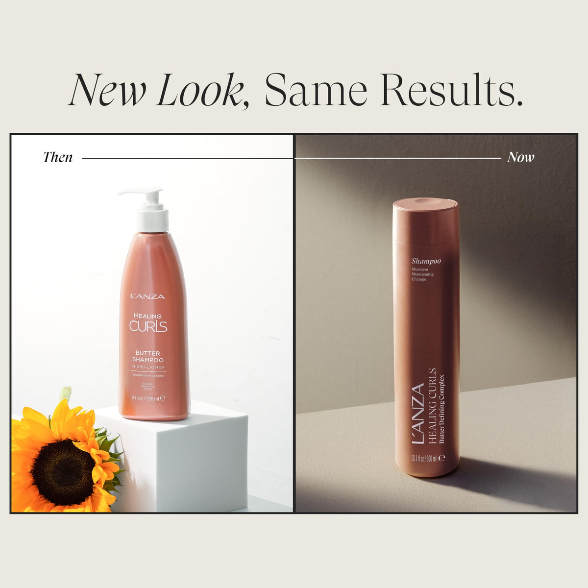 L’ANZA Healing Curls Butter Shampoo label highlights vegan, color-safe formula