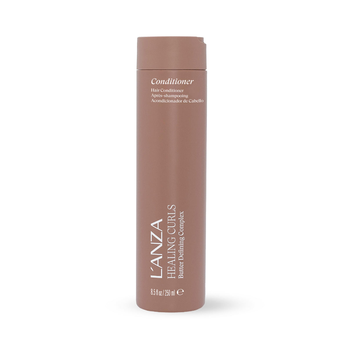 L’ANZA Healing Curls conditioner bottle for lightweight hydration and curl definition.