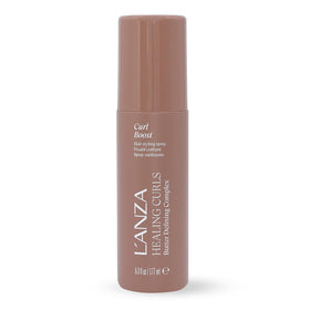 L’ANZA Healing Curls Curl Boost bottle for lightweight curl revival and shine.