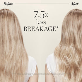 L’ANZA Healing Strength Detangling Primer applying on hair; instant detangling and a smooth finish.