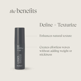 L’ANZA Healing Style Beach Spray creates textured waves with natural volume
