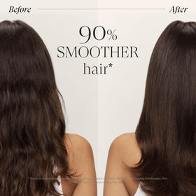 L'ANZA shampoo bottle image showing frizz control and moisture retention.