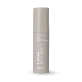 Lanza Keratin Healing Oil Smooth Down Spray bottle for sleek, frizz-free blowouts.