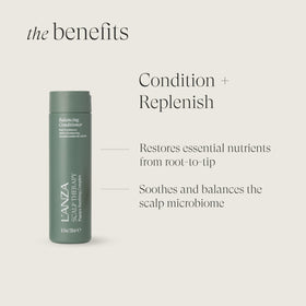 L’ANZA Stimulating Leave-In Treatment tube ready for application