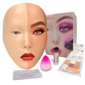 Laokiiy Makeup Face 5D silicone for lifelike practice sessions.