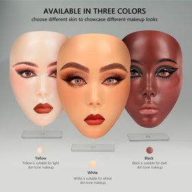 Laokiiy Makeup Face portable design fits in a bag for on-the-go practice.