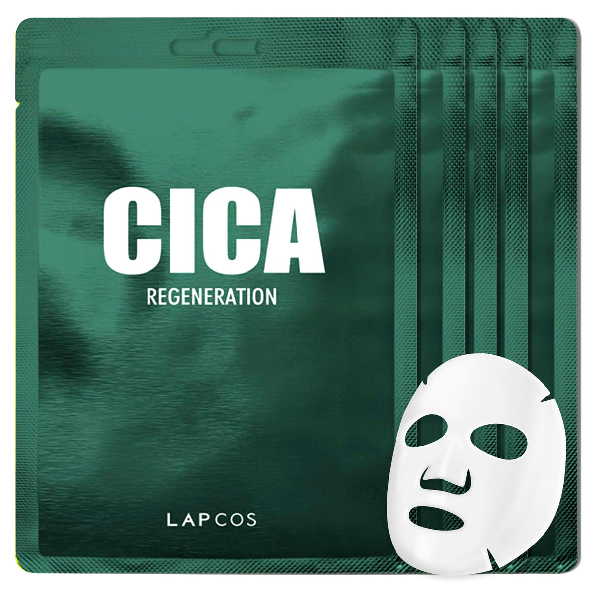 LAPCOS Cica Sheet Mask pack shot for a calming daily skincare ritual