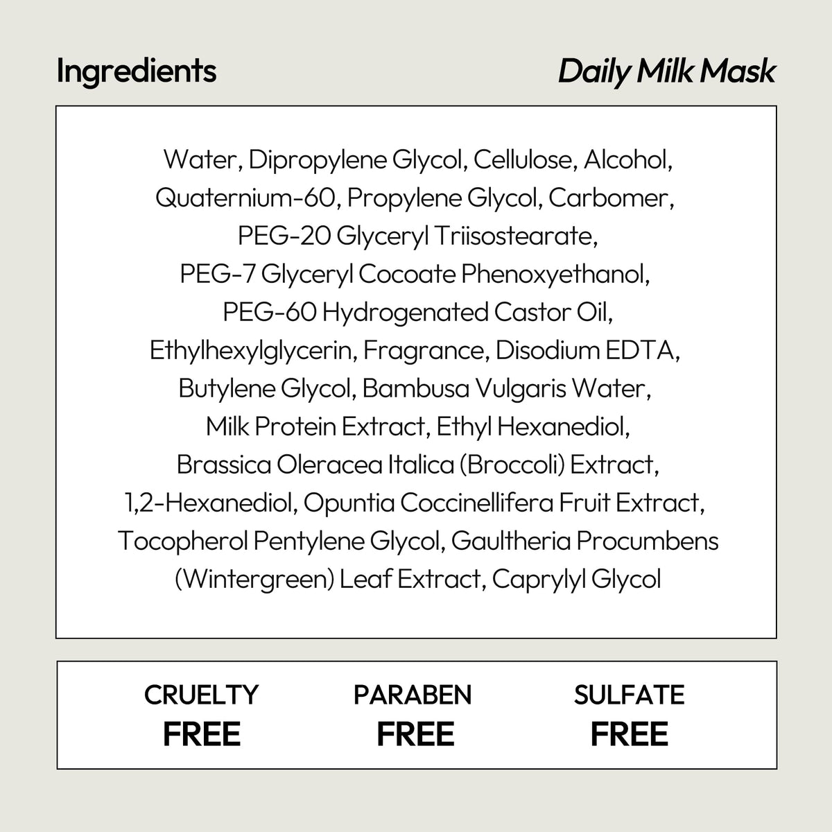 LAPCOS cruelty-free, sulfate-free icon signals safe care.