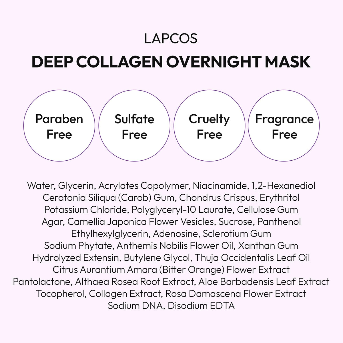 Lapcos glass skin night mask targets mouth and jawline for overnight lift.
