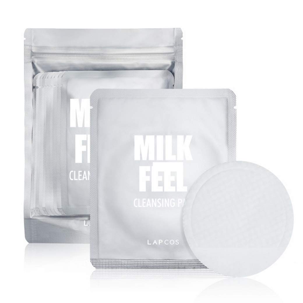 LAPCOS Milk Feel exfoliating pad pack shown for daily on-the-go skincare