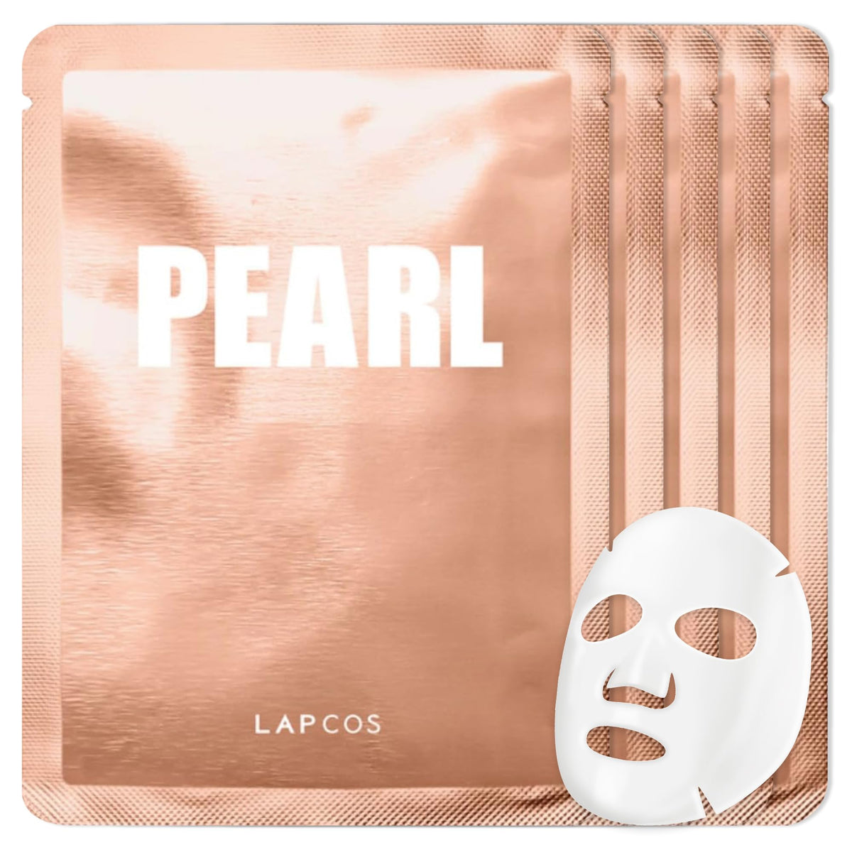 LAPCOS Pearl Sheet Mask pack visible, promising a brighter, smoother complexion.